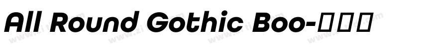 All Round Gothic Boo字体转换